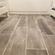 There is a faux wood grain texture.
